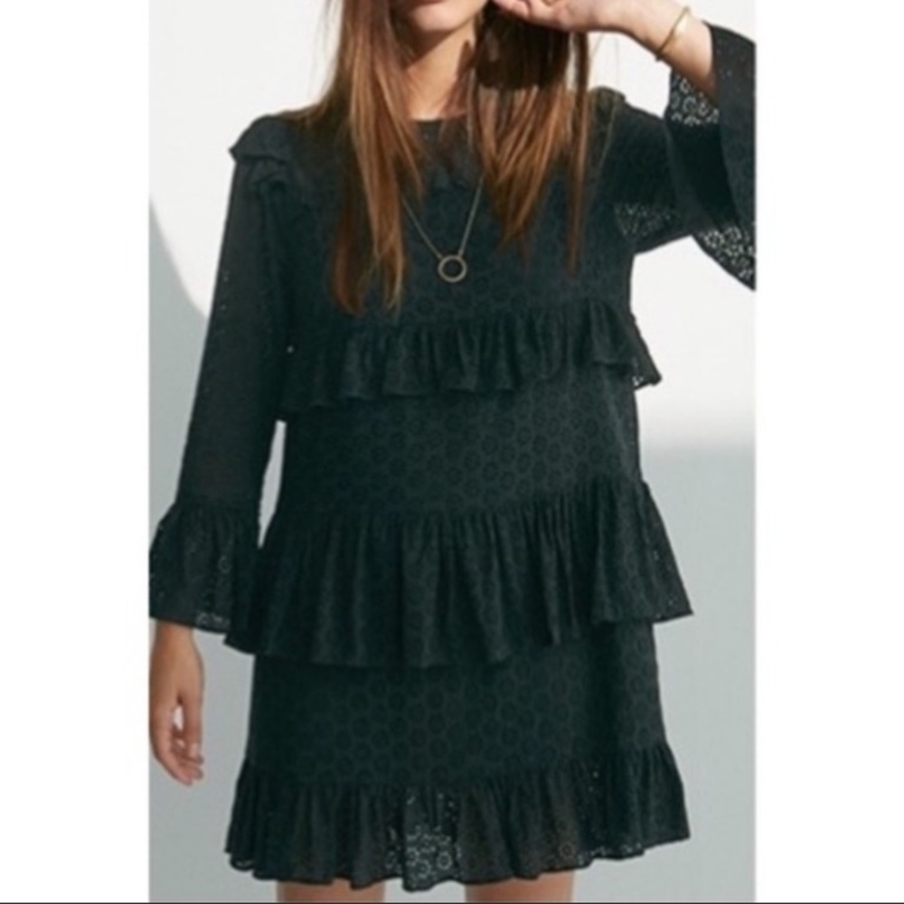 Madewell Eyelet Waterlily Ruffle Dress